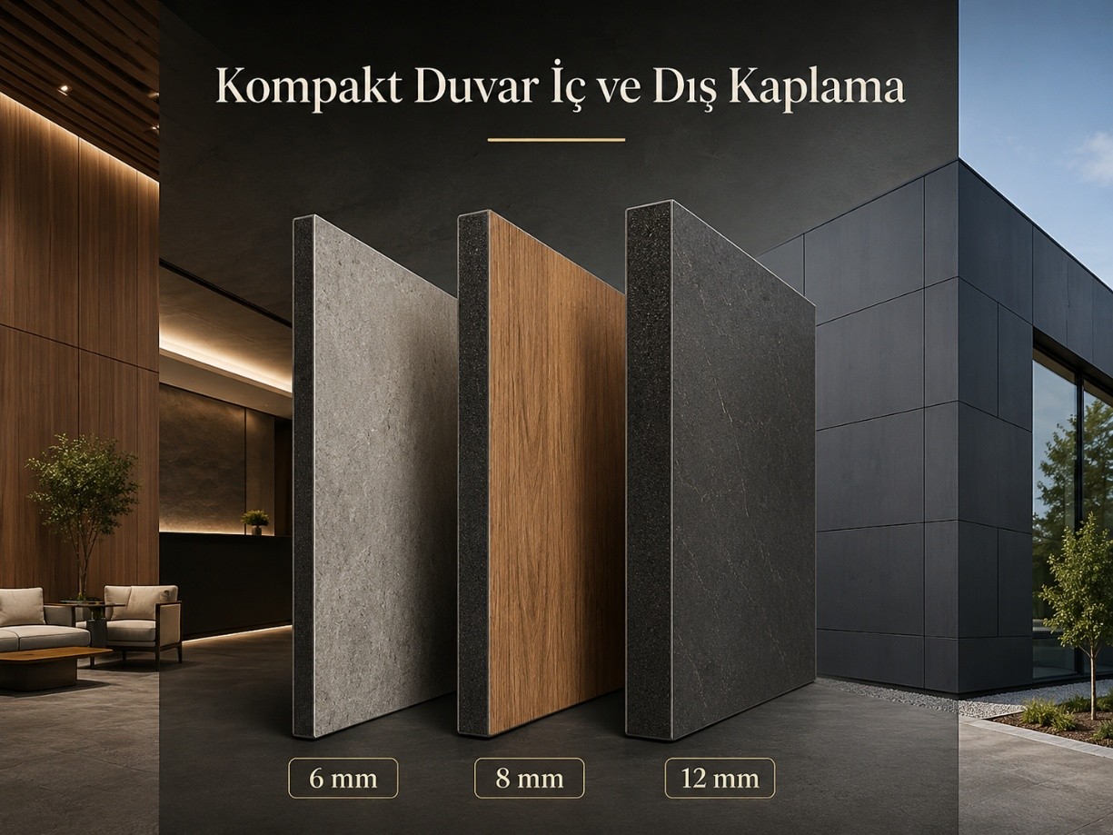 Kompakt duvar kaplama sistemi